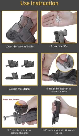 New Plastic BB Speed Loader 250 Rounds for 4.5MM Tactical BB Loader Paintball Accessories Outdoor Hunting