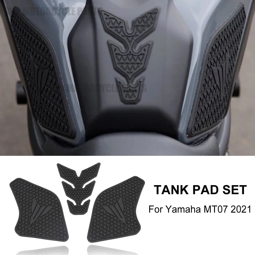 New 2024 2023 FOR YAMAHA MT07 MT-07 MT 07 Motorcycle Accessories Non-slip Side Fuel Tank Stickers Waterproof Pad Rubber Sticker