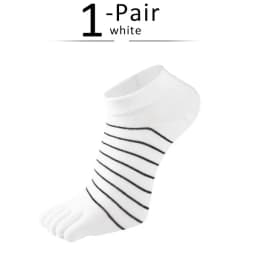 1 Pair Pure Cotton Five Finger Ankle Socks Woman Girl Striped Solid Fashion Cute Harajuku No Show Socks With Toes Hot Sell