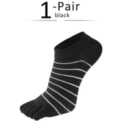 1 Pair Pure Cotton Five Finger Ankle Socks Woman Girl Striped Solid Fashion Cute Harajuku No Show Socks With Toes Hot Sell
