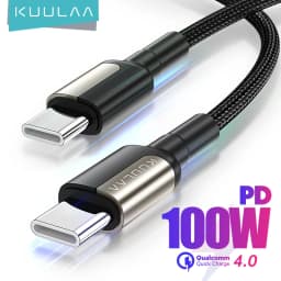 KUULAA USB C Cable to USB Type C Cable PD 100W Fast Charger Cord USBC to Type-C Cable for iPhone15 Samsung MacBook iPad Xiaomi