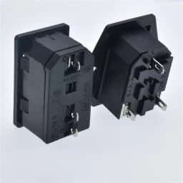 New Integral Red Light 10A250VAC Rocker Switch Power Rocker Fused IEC 320 C14 Inlet Socket 3pin Connector Plug With Fixing Holes