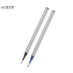 5pcs Metal Refills Blue Black Ink for Roller Ballpoint Pens Gel Pen Replacement Signature Rods Business School Office Stationery