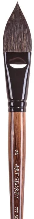 ArtSecret High Grade 777SQ Oval Wash Art Brushes Squirrel Hair Oak Wooden Handle Artist Tool Watercolor Acrylic Painting Supply