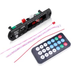 Kebidu Car USB Wireless Bluetooth 5.0 5V 12V MP3 Audio Player Decoder Board Amplifier for Car Audio TF MP3 Radio DIY Speaker