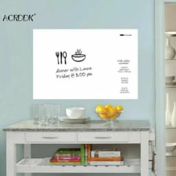 Black Board White Board Stickers Rolled Up Reusable Portable Drawing Board School Office Meeting Teaching Board Stationery