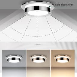 Chrome Round Recessed LED Downlight AC85-265V Acryl Ceiling Light 5W/7W/9W/12W Spot Light For Porch Corridor Kitchen Indoor Lamp