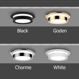 Chrome Round Recessed LED Downlight AC85-265V Acryl Ceiling Light 5W/7W/9W/12W Spot Light For Porch Corridor Kitchen Indoor Lamp