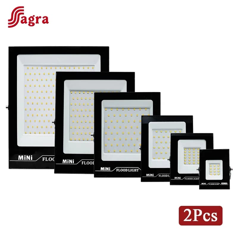 2pcs/lot Led Flood Light AC220V 240V 10W 20W 30W 50W 100W 150W Outdoor Floodlight Spotlight IP67 Waterproof Street Lamp Lighting
