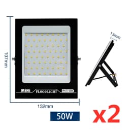 2pcs/lot Led Flood Light AC220V 240V 10W 20W 30W 50W 100W 150W Outdoor Floodlight Spotlight IP67 Waterproof Street Lamp Lighting