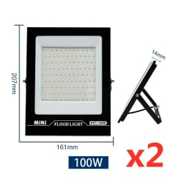 2pcs/lot Led Flood Light AC220V 240V 10W 20W 30W 50W 100W 150W Outdoor Floodlight Spotlight IP67 Waterproof Street Lamp Lighting