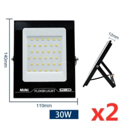 2pcs/lot Led Flood Light AC220V 240V 10W 20W 30W 50W 100W 150W Outdoor Floodlight Spotlight IP67 Waterproof Street Lamp Lighting