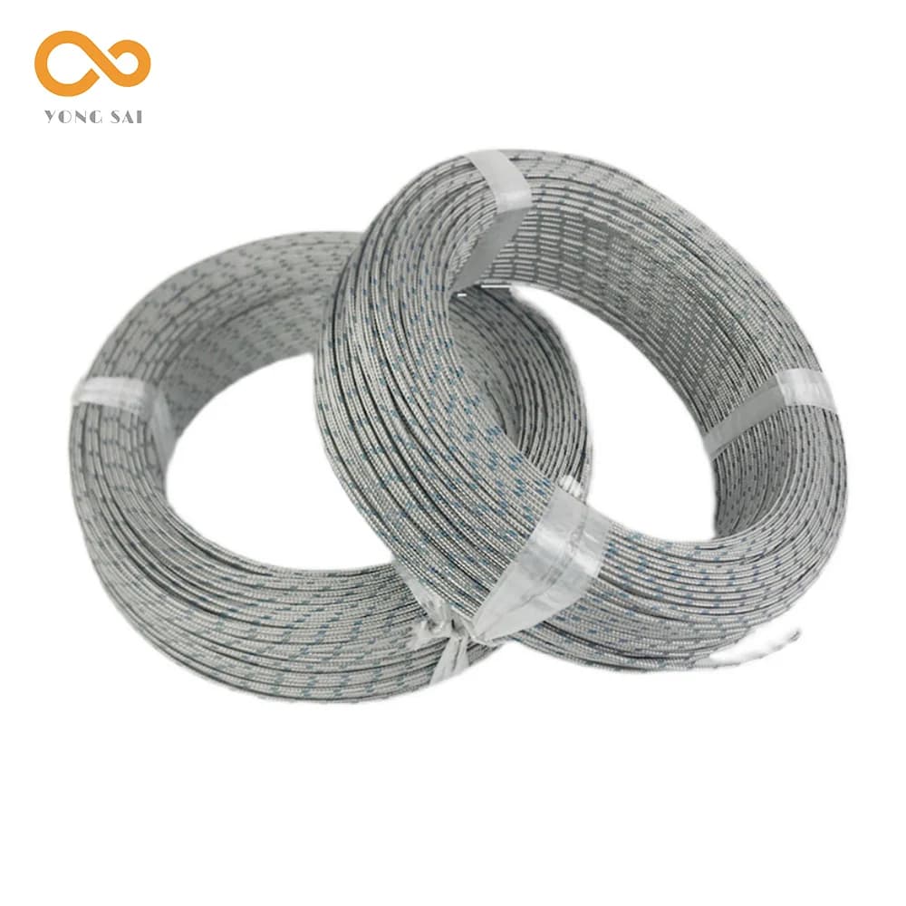 10M 20M 50m 100m K J PT100 Type 0-800 Degree 600℃ Shielded Thermocouple Wire 2*0.4MM Temp Measurement Line Compensation Wire
