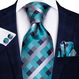Hi-Tie Designer Green Solid Striped Paisley Wedding Tie For Men Necktie Hanky Cufflink Fashion Business Party Dropshipping
