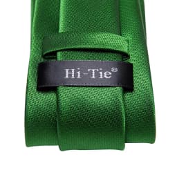 Hi-Tie Designer Green Solid Striped Paisley Wedding Tie For Men Necktie Hanky Cufflink Fashion Business Party Dropshipping