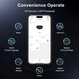 Fodsports M1S Pro Bluetooth Helmet Headset Motorcycle Intercom 10 Riders 2000m Wireless Intercomunicador Moto,APP Connect
