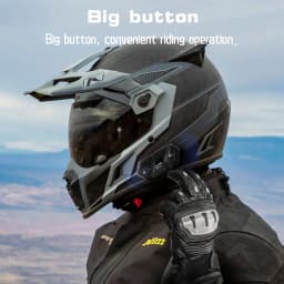 Fodsports M1S Pro Bluetooth Helmet Headset Motorcycle Intercom 10 Riders 2000m Wireless Intercomunicador Moto,APP Connect