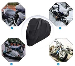 190T Waterproof Motorcycle Cover Protection Bache Moto Scooter Bike Cover All Season Accessories for Honda Yamaha Suzuki Vespa