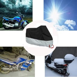 190T Waterproof Motorcycle Cover Protection Bache Moto Scooter Bike Cover All Season Accessories for Honda Yamaha Suzuki Vespa