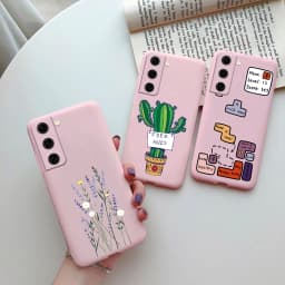 For Samsung Galaxy S21 FE 5G Case Shockproof Fundas Cute Painted Silicone Slim Soft Cover For samsung S21 FE S21fe Bumper Cases