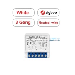 AVATTO Tuya Smart Zigbee Switch Module 2 Way Control, Smart Home 1/2/3/4 Gang Automation DIY Breaker Work for Alexa Google Home