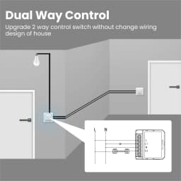 AVATTO Tuya Smart Zigbee Switch Module 2 Way Control, Smart Home 1/2/3/4 Gang Automation DIY Breaker Work for Alexa Google Home