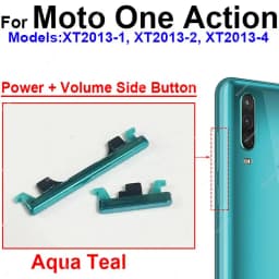 For Motorola MOTO One Action One Hyper One Macro One Fusion Plus On Off Power Button Volume Switch Side Key Parts