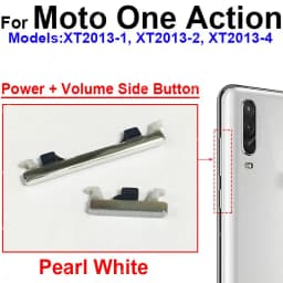 For Motorola MOTO One Action One Hyper One Macro One Fusion Plus On Off Power Button Volume Switch Side Key Parts