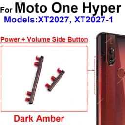 For Motorola MOTO One Action One Hyper One Macro One Fusion Plus On Off Power Button Volume Switch Side Key Parts