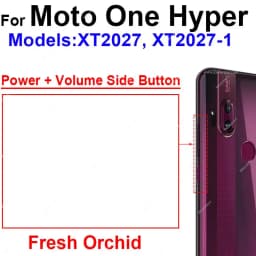 For Motorola MOTO One Action One Hyper One Macro One Fusion Plus On Off Power Button Volume Switch Side Key Parts