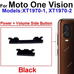 For Motorola MOTO One Action One Hyper One Macro One Fusion Plus On Off Power Button Volume Switch Side Key Parts