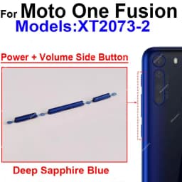 For Motorola MOTO One Action One Hyper One Macro One Fusion Plus On Off Power Button Volume Switch Side Key Parts
