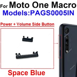 For Motorola MOTO One Action One Hyper One Macro One Fusion Plus On Off Power Button Volume Switch Side Key Parts