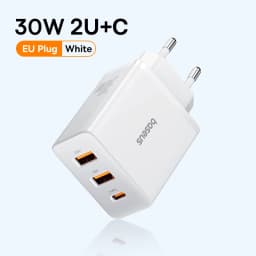 Baseus 30W USB Charger QC PD3.0 Type C PD Fast Charging Quick Phone Charger For iPhone 17 16 15 14 13 12 Pro Max Xiaomi Samsung