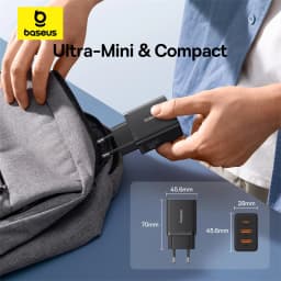 Baseus 30W USB Charger QC PD3.0 Type C PD Fast Charging Quick Phone Charger For iPhone 17 16 15 14 13 12 Pro Max Xiaomi Samsung