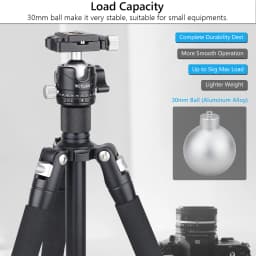 Tripod Head Universal Ball Head All Metal Low Profile Panoramic Video Ballhead Quick Release Plate for Tripod DSLR Monopod EH30S