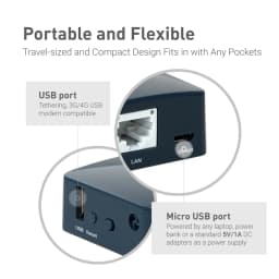 GL.iNet AR300M16(Shadow) Portable Mini Travel Wireless Pocket Router WiFi Router/Access Point/Extender/WDS | OpenWrt