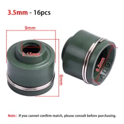 16pc 3.5mm 4mm 4.5mm 5mm 6mm Motorcycle Engine Intake & Exhaust Valve Stem Oil Seal For Honda For Yamaha For Suzuki For Kawasaki