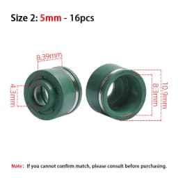 16pc 3.5mm 4mm 4.5mm 5mm 6mm Motorcycle Engine Intake & Exhaust Valve Stem Oil Seal For Honda For Yamaha For Suzuki For Kawasaki