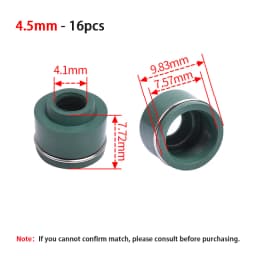 16pc 3.5mm 4mm 4.5mm 5mm 6mm Motorcycle Engine Intake & Exhaust Valve Stem Oil Seal For Honda For Yamaha For Suzuki For Kawasaki