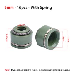 16pc 3.5mm 4mm 4.5mm 5mm 6mm Motorcycle Engine Intake & Exhaust Valve Stem Oil Seal For Honda For Yamaha For Suzuki For Kawasaki