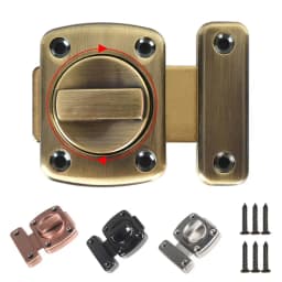 Universal Cabinet Door Privacy Latch Furniture Door Bolts Sliding Door Lock Bolts Security Sliding Zinc Alloy Lock Gate Latch