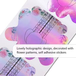 100Pcs Nail Forms For French Nails Tips Extension, UV Gel Building Self Adhesive Paper Molds Stencil