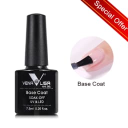 Venalisa VIP3 Semi Permanent Beauty Gel Nail Polish Top Coat Nowipe Glitter Pastel Varnish Light Purple Nail Gel Polish