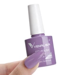 Venalisa VIP3 Semi Permanent Beauty Gel Nail Polish Top Coat Nowipe Glitter Pastel Varnish Light Purple Nail Gel Polish