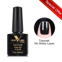 Venalisa VIP3 Semi Permanent Beauty Gel Nail Polish Top Coat Nowipe Glitter Pastel Varnish Light Purple Nail Gel Polish