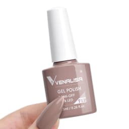 Venalisa VIP3 Semi Permanent Beauty Gel Nail Polish Top Coat Nowipe Glitter Pastel Varnish Light Purple Nail Gel Polish