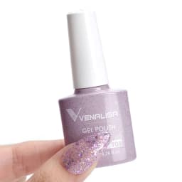 Venalisa VIP3 Semi Permanent Beauty Gel Nail Polish Top Coat Nowipe Glitter Pastel Varnish Light Purple Nail Gel Polish