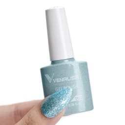 Venalisa VIP3 Semi Permanent Beauty Gel Nail Polish Top Coat Nowipe Glitter Pastel Varnish Light Purple Nail Gel Polish