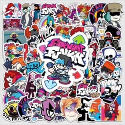 10/30/50pcs Friday Night Funkin Stickers Boyfriend Girlfriend Daddy Mommy Monster Pico Spirit Senpai Skid and Pump Decals Toys